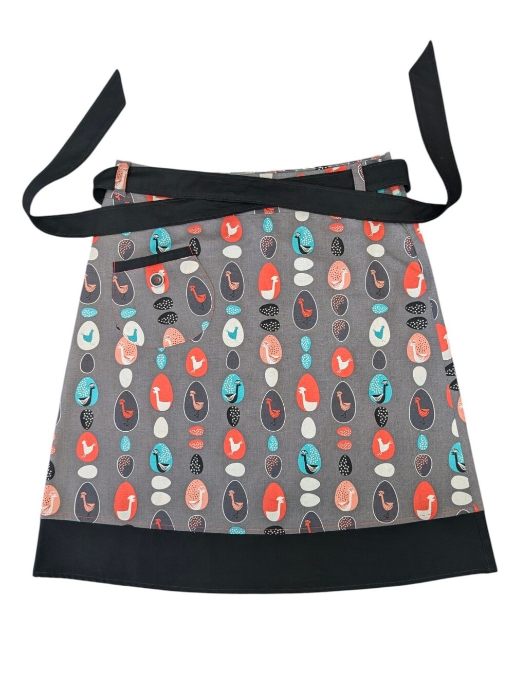 Beebop & Wally June Cotton Wrap Skirt- What Came First Print. Small